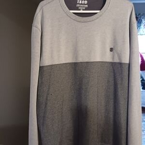 IZOD Gray Two-Tone Sweatshirt